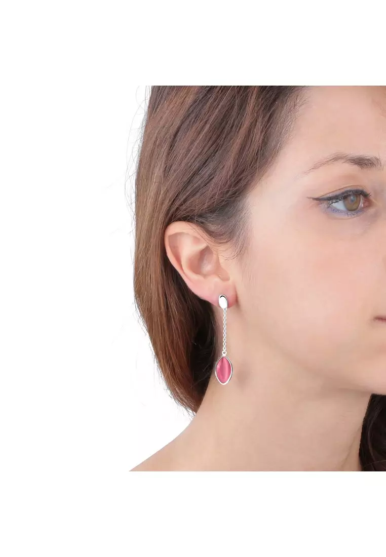 Profonda Earrings Steel Cat Eye SALZ07