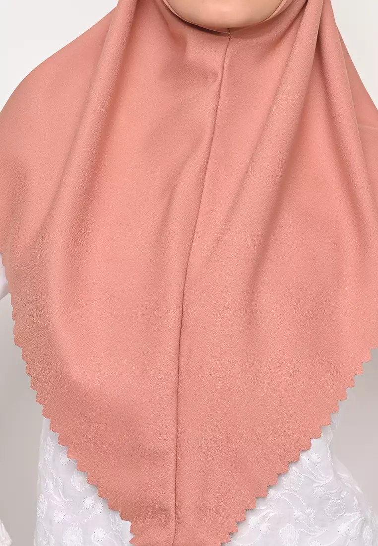 Bergo Sameera Hijab Instant Lasercut Old Rose