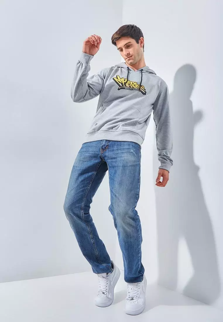 Sharks - Typo Series Sweater - Grey [SGE2R0211]