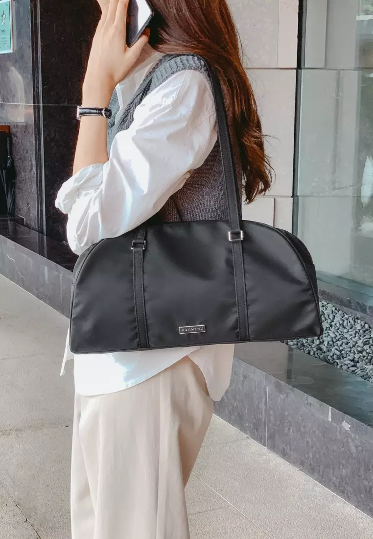 ALICE Nylon Crossbody Bag Black