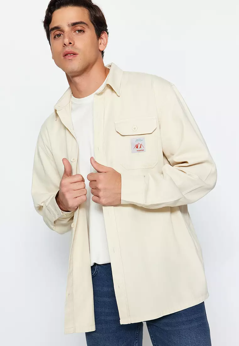 Label Appliqued Shirt