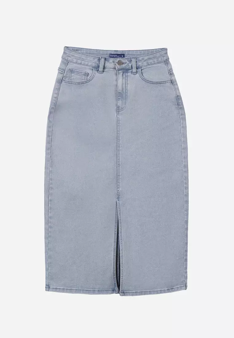 Denim Midi Skirt