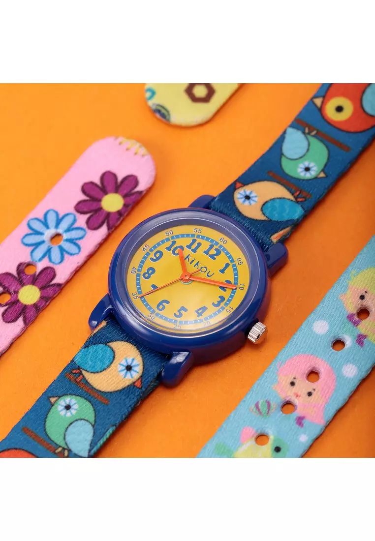 【Christmas Gift】 Kikou Cartoon 系列 28mm 橙色 錶盤 兒童手錶 R4551104001