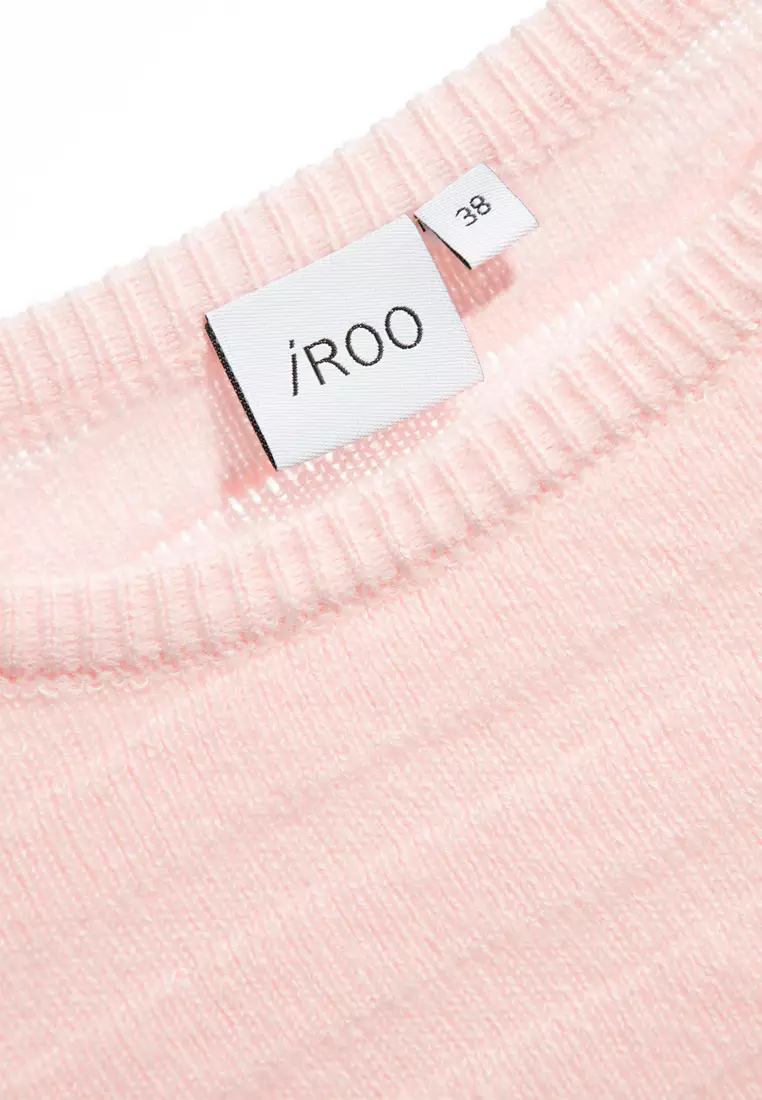 Long Sleeve Pink Knit Top