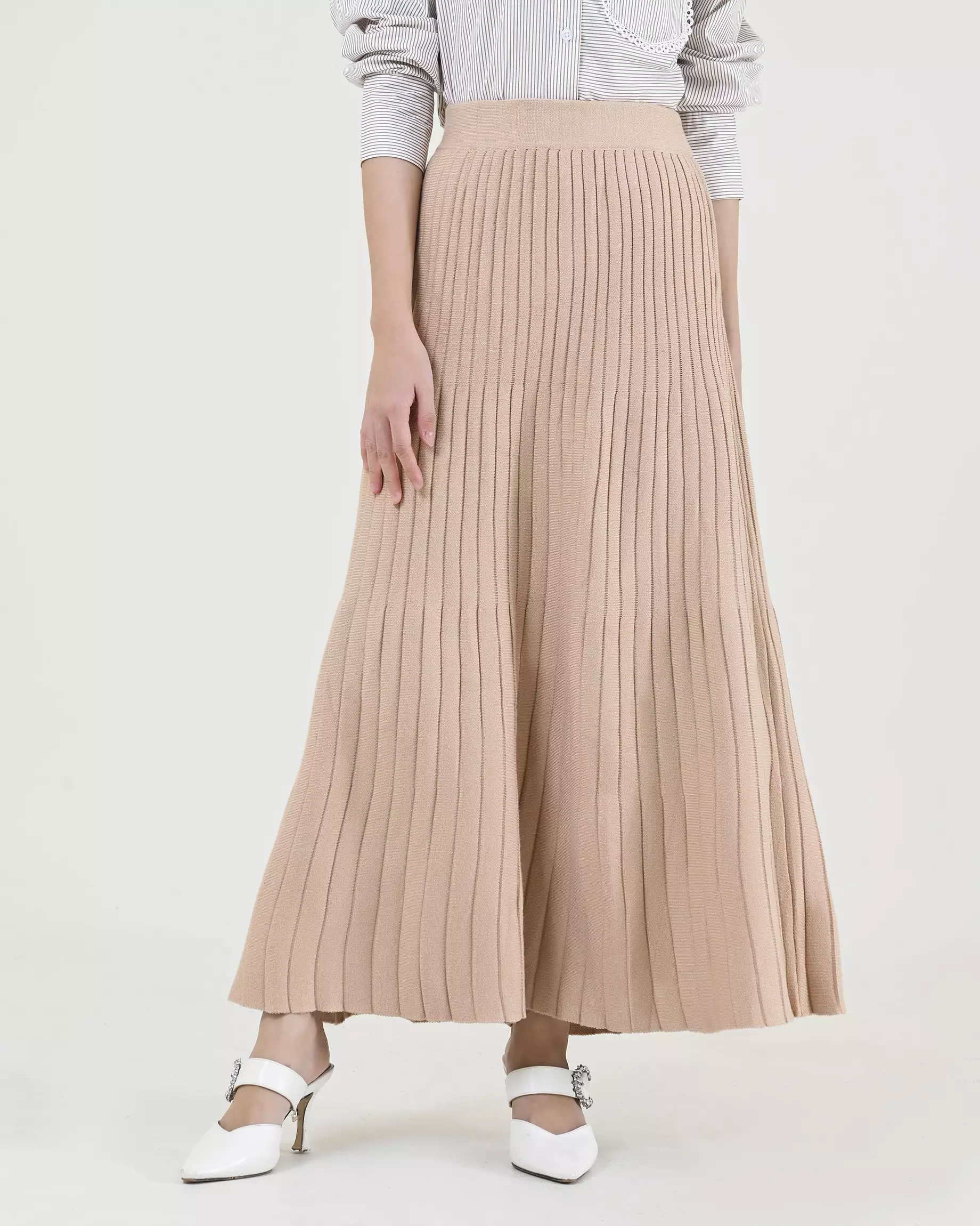 Geulis.id ANALA KNIT SKIRT - Mocca