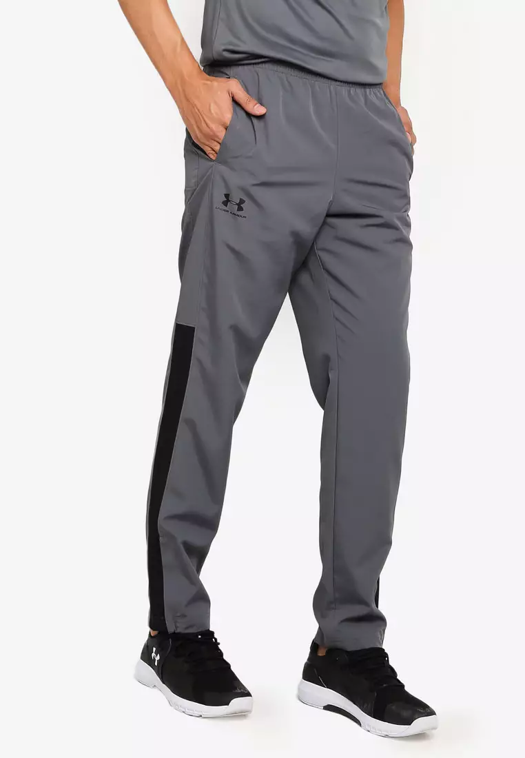 Buy Under Armour UA Woven Vital Pants in Pitch Gray/Black/Black 2024 Online