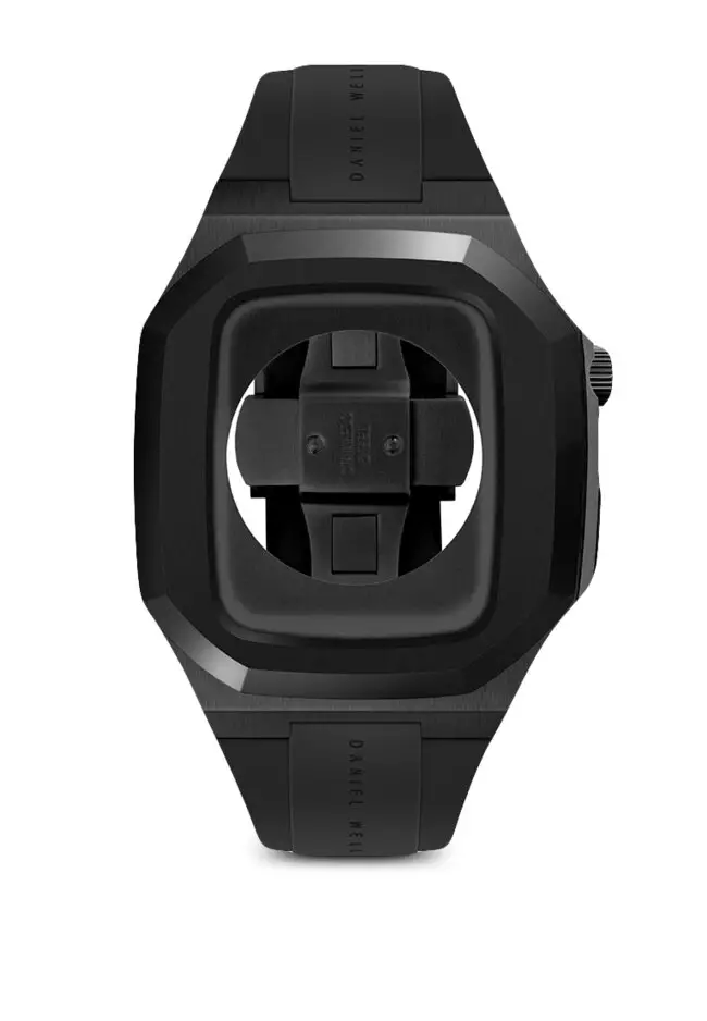 Switch Balck 40mm Smart watch case for Apple watch series 4 5 6 SE Stainless steel case with rubber strap DW OFFICIAL