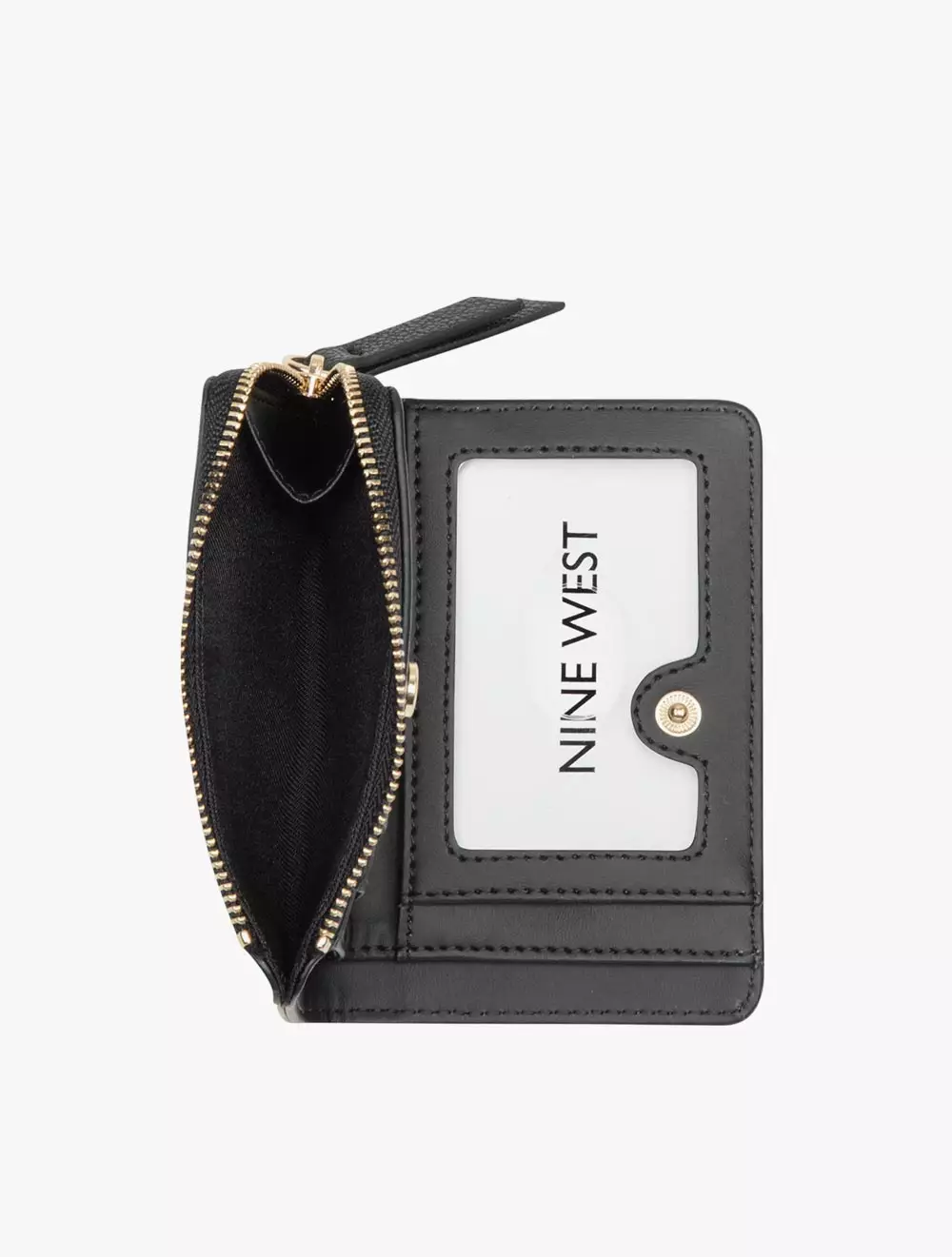 Nine West Mary Slg Zip Around Card Case Women's Wallet - Black