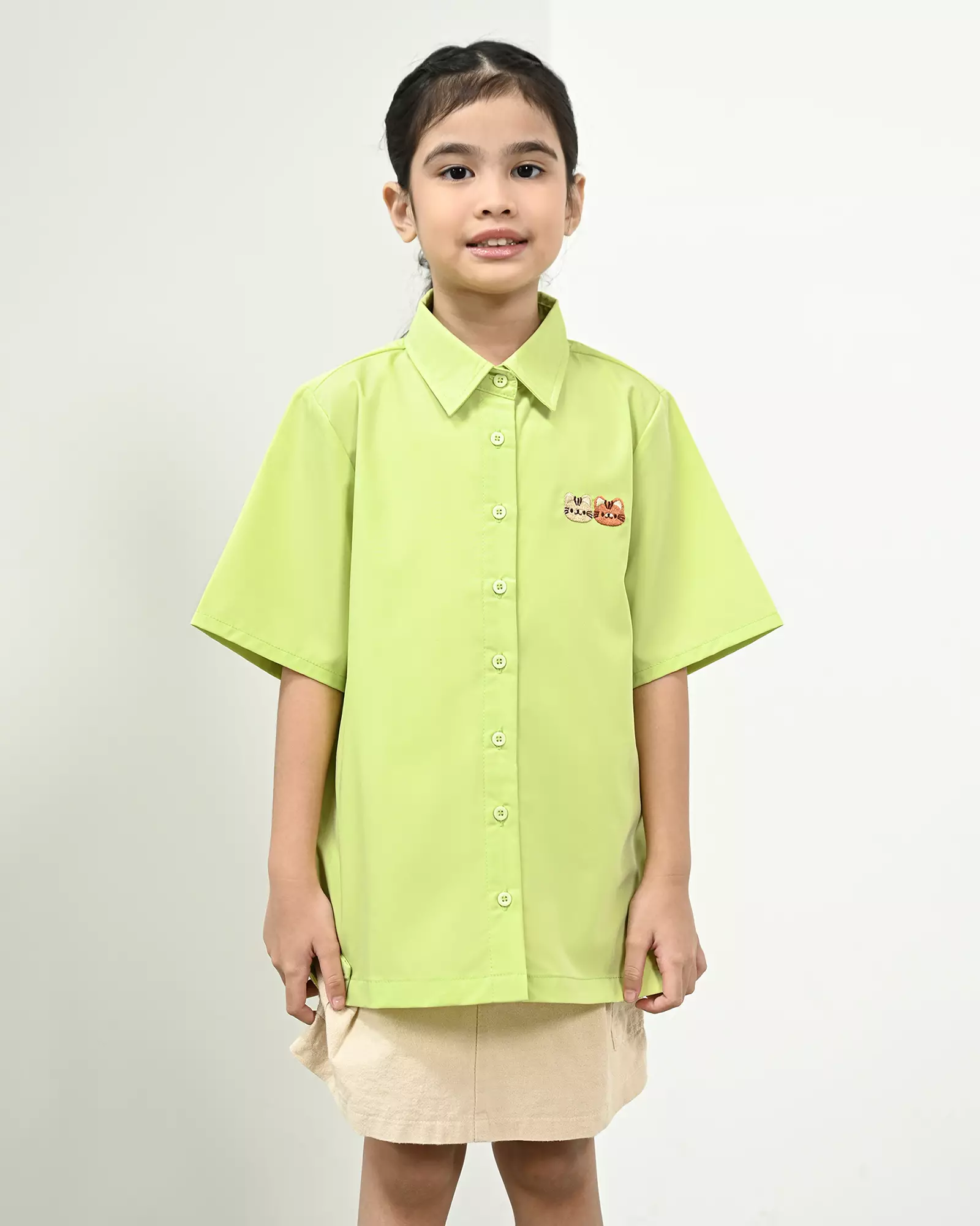 Geulis.id COLTA SHIRT - Green