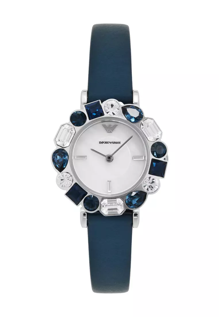 Emporio armani blue face watch clearance