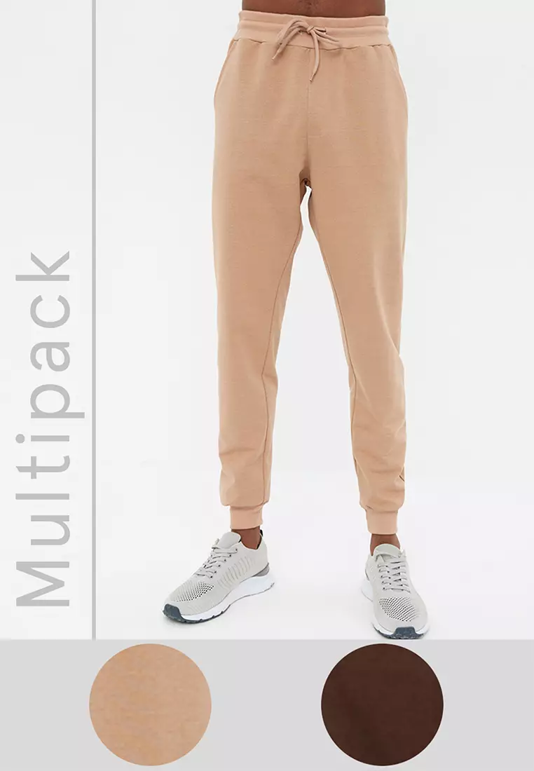 Elasticated Joggers Sweatpants - 2 Pack