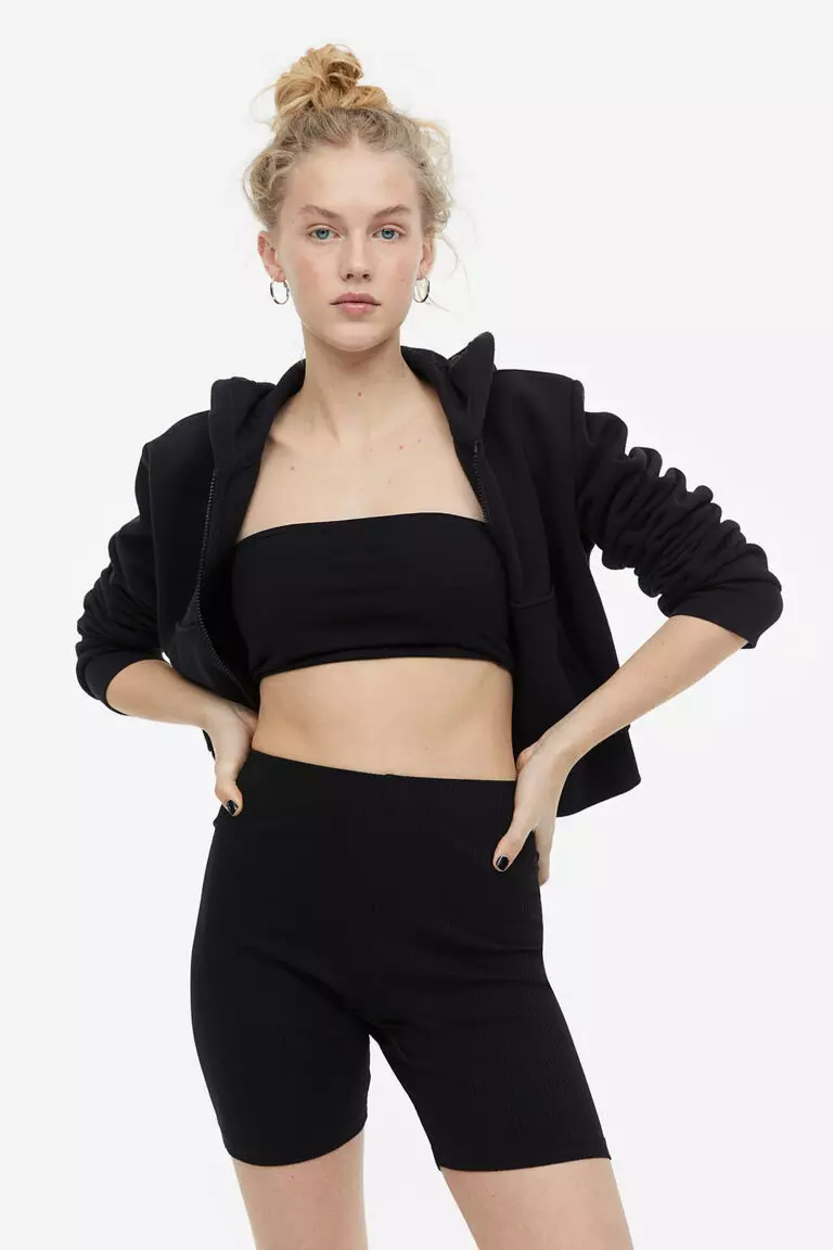 H&m black cycling shorts outlet