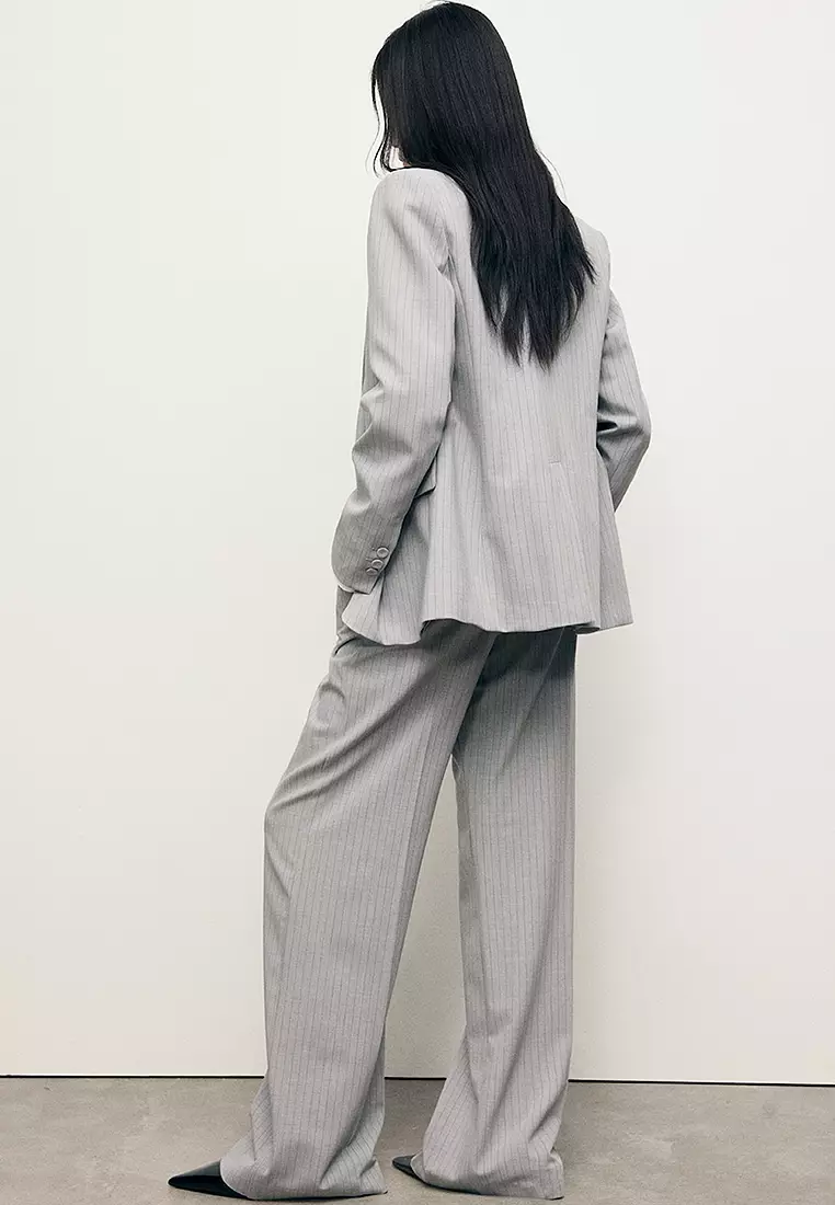 Pinstripe Suit Trousers