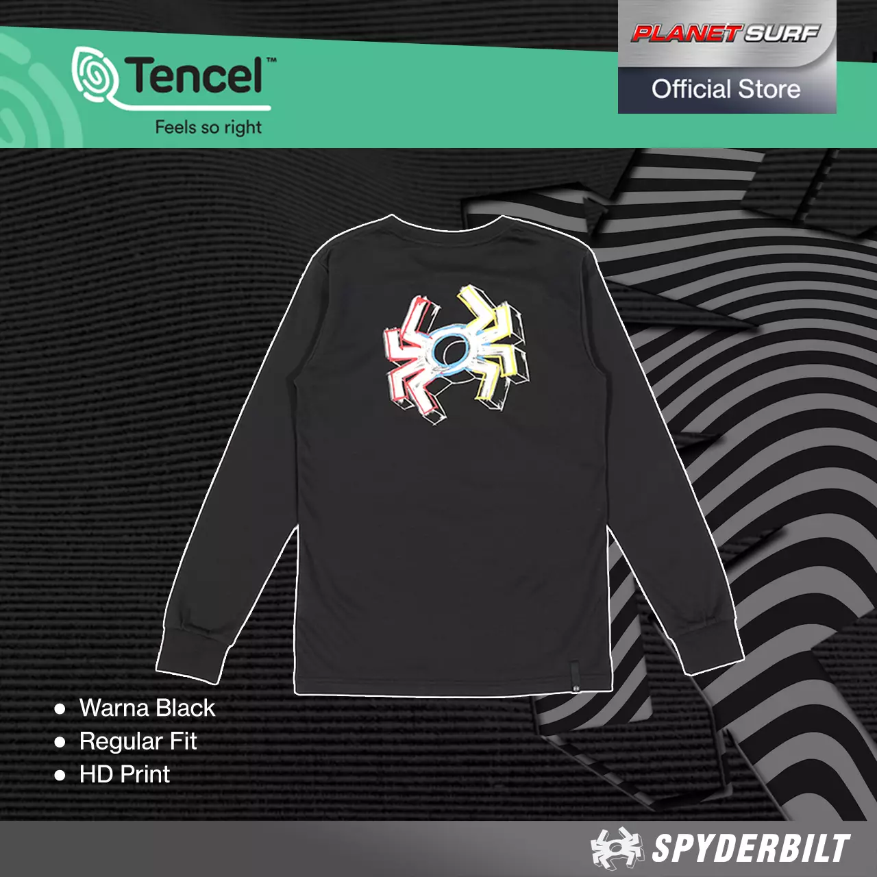 Spyderbilt Kaos Lengan Panjang Anak Anak Flosky Kids Long Tee Planet Surf