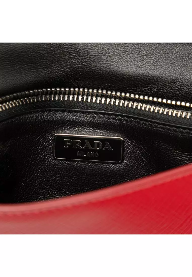 Pre-Loved Prada Saffiano Vernice Crossbody