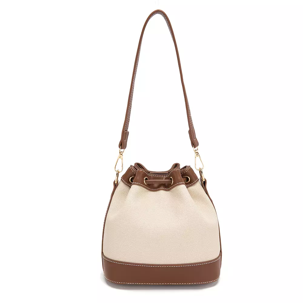 En-ji Monbin Handbag Wanita Warna Cream