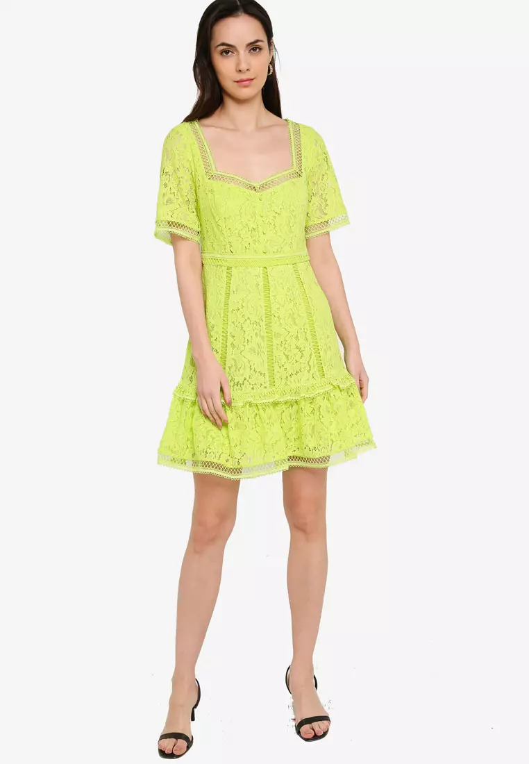 Amisha Lace Panelled Dress