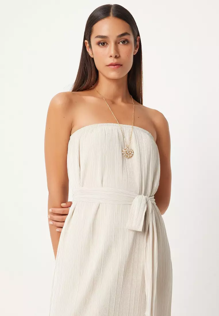 Pleated Maxi Dress
