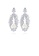 Glamorousky white Elegant and Bright Geometric Flower Imitation Pearl Long Earrings with Cubic Zirconia F8201ACBA3B547GS_1