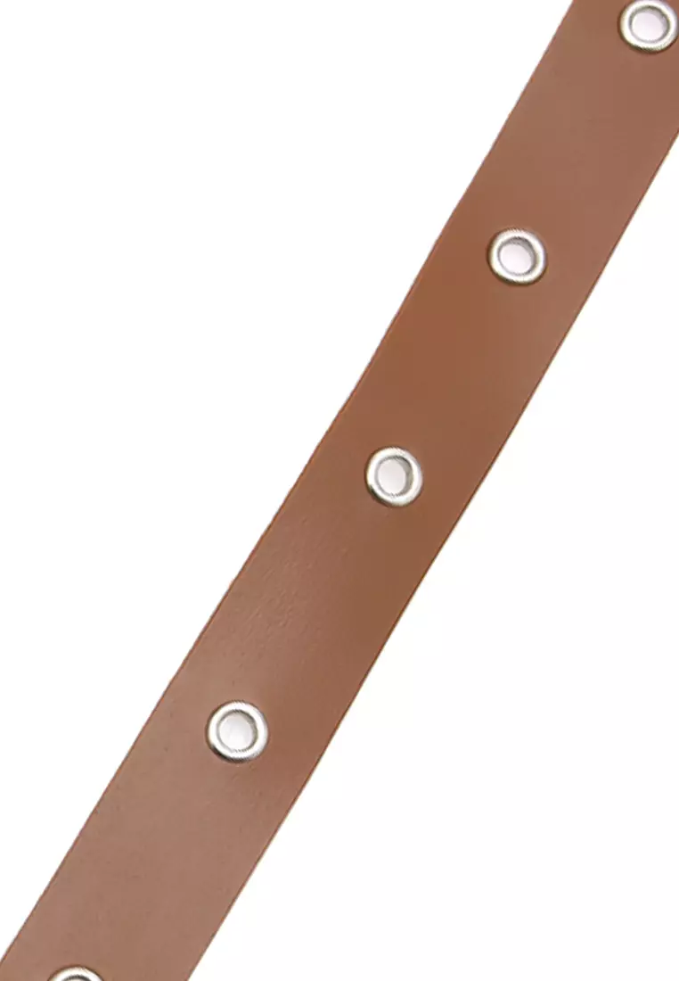 Imani Ikat Pinggang Wanita with Mini Wallet Multifunction Material Leather ORIGINAL - Brown