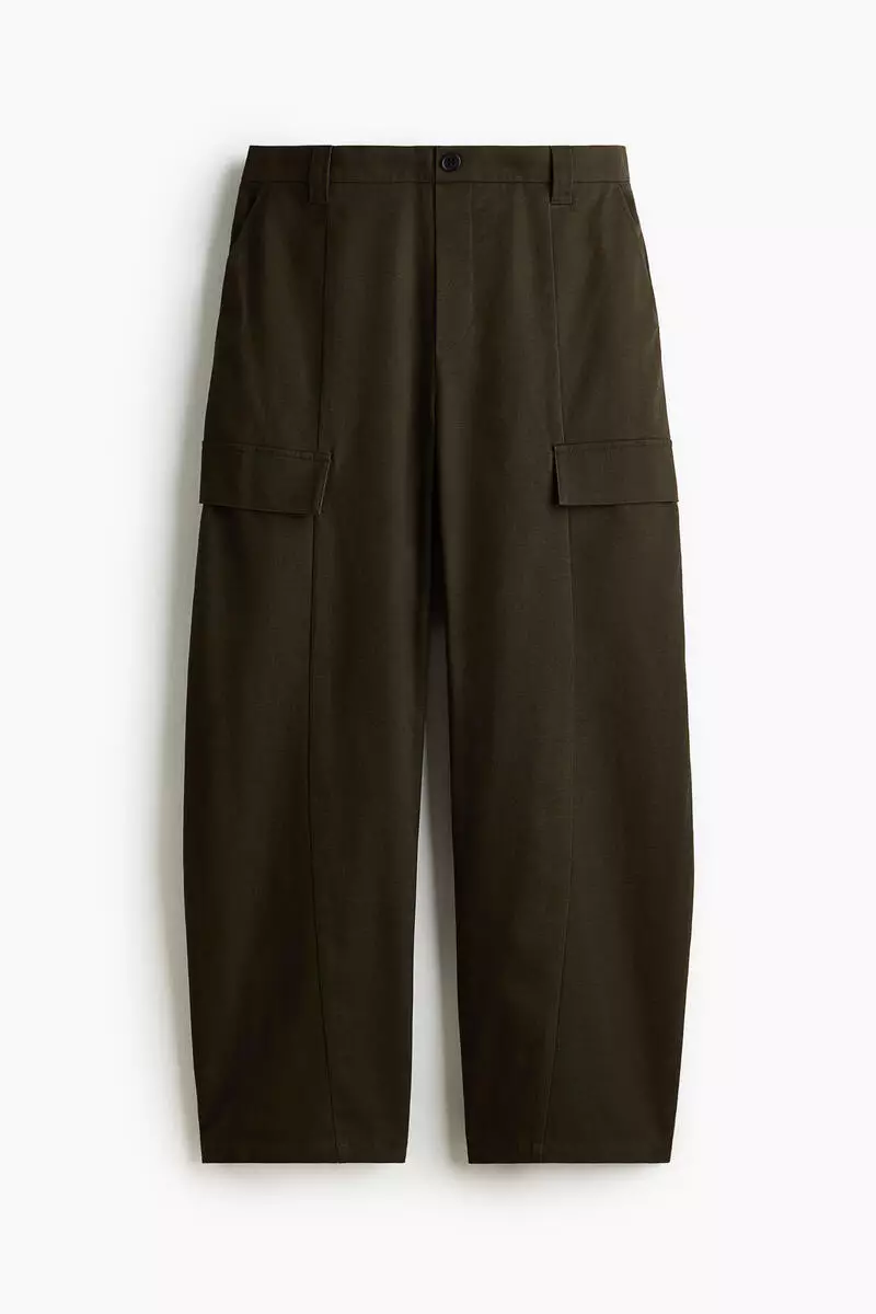 Barrel cargo trousers