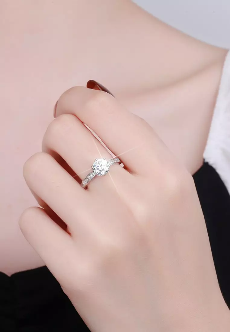 Cincin Wanita Berlian Aksesoris Korea Fashion Perhiasan Cincin Pasangan Cewek Gift Hadiah COD R028