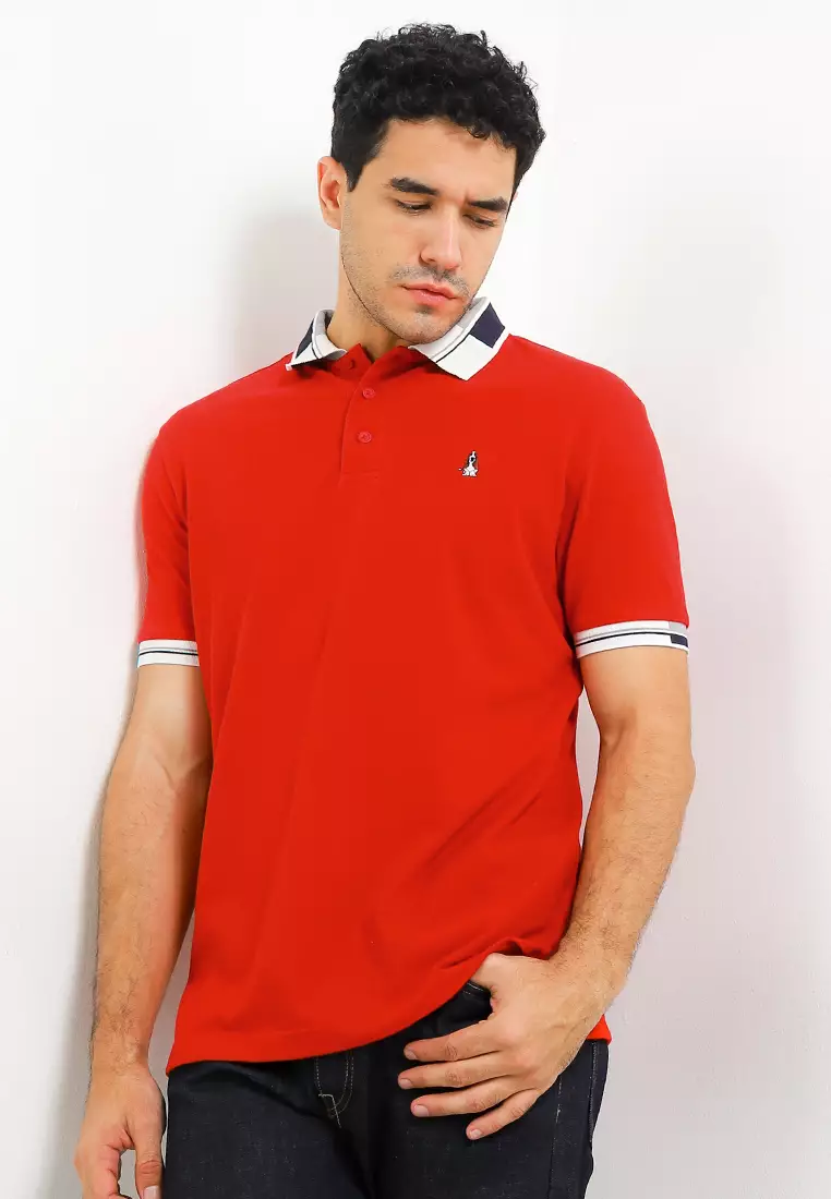 Loup Jacquard Collar Polo Shirt