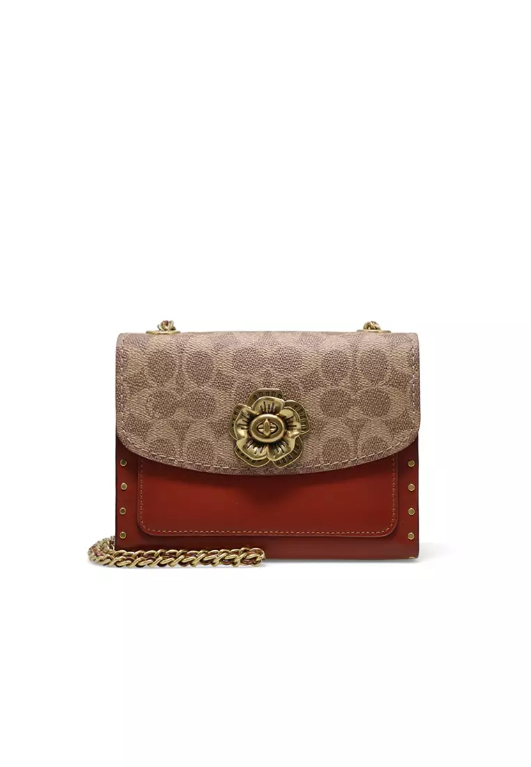 Coach parker leather satchel hotsell