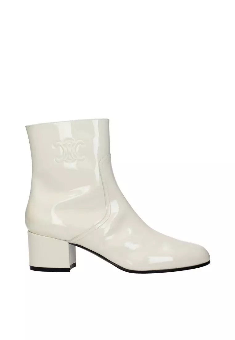 Celine Patent Leather Ankle Boots with Side 2025 Buy Celine