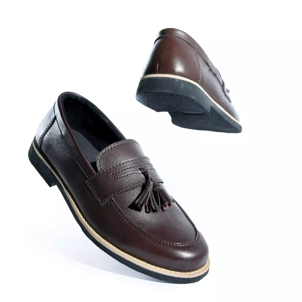 Coutry Boots Paris Sepatu Pria Slip On Loafers Formal Semi Pantofel Brown