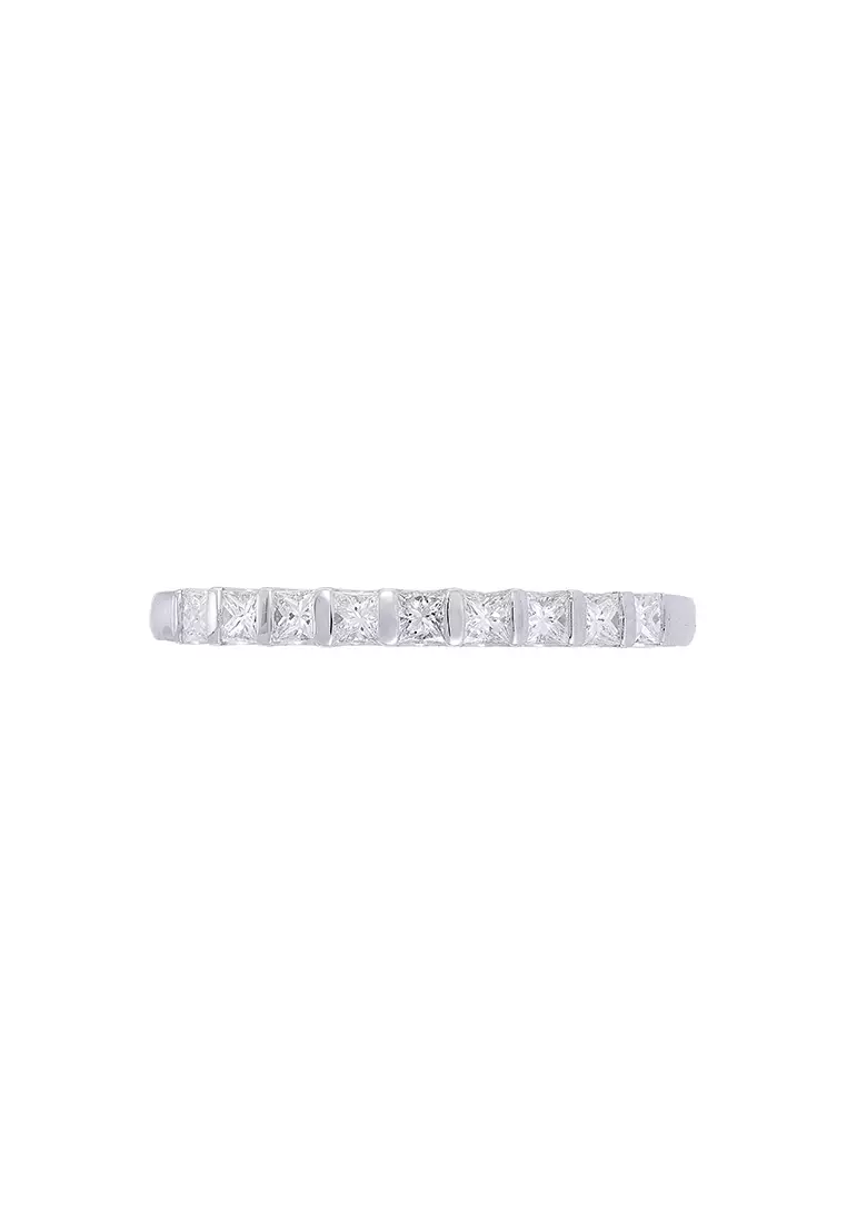 HABIB Princess Diamond Ring in 375/9K White Gold 265810123