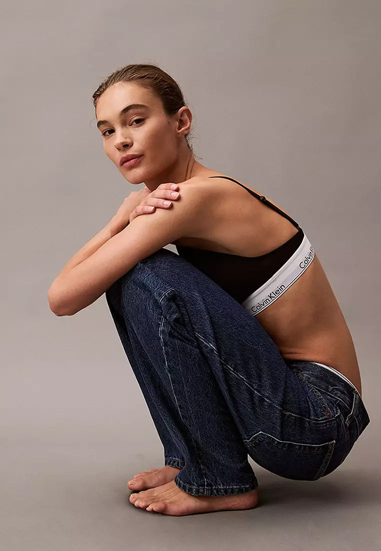 Modern Cotton Lightly Lined Triangle Bralette - Calvin Klein Underwear