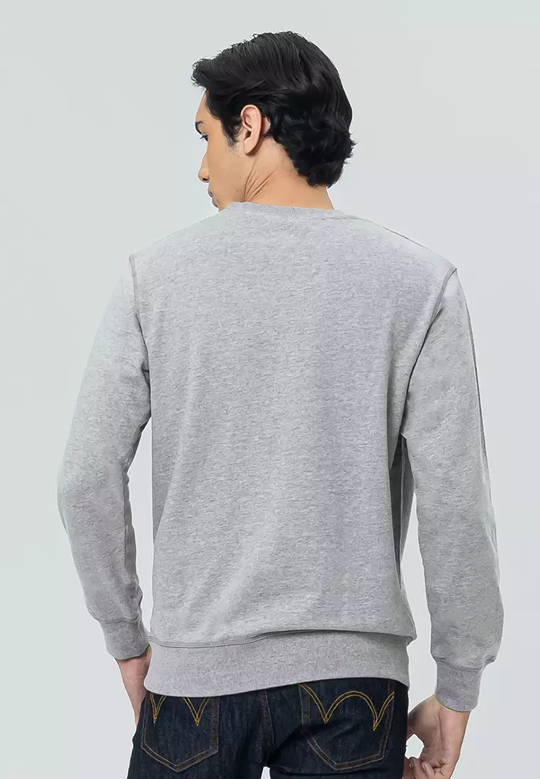 ICELAND LIGHT GREY Sweatshirt Lengan Panjang LS - Top Man Graphic Sweatshirt