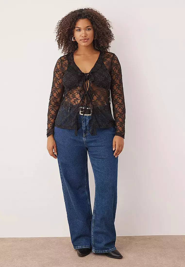 Plus Size Lace Blouse