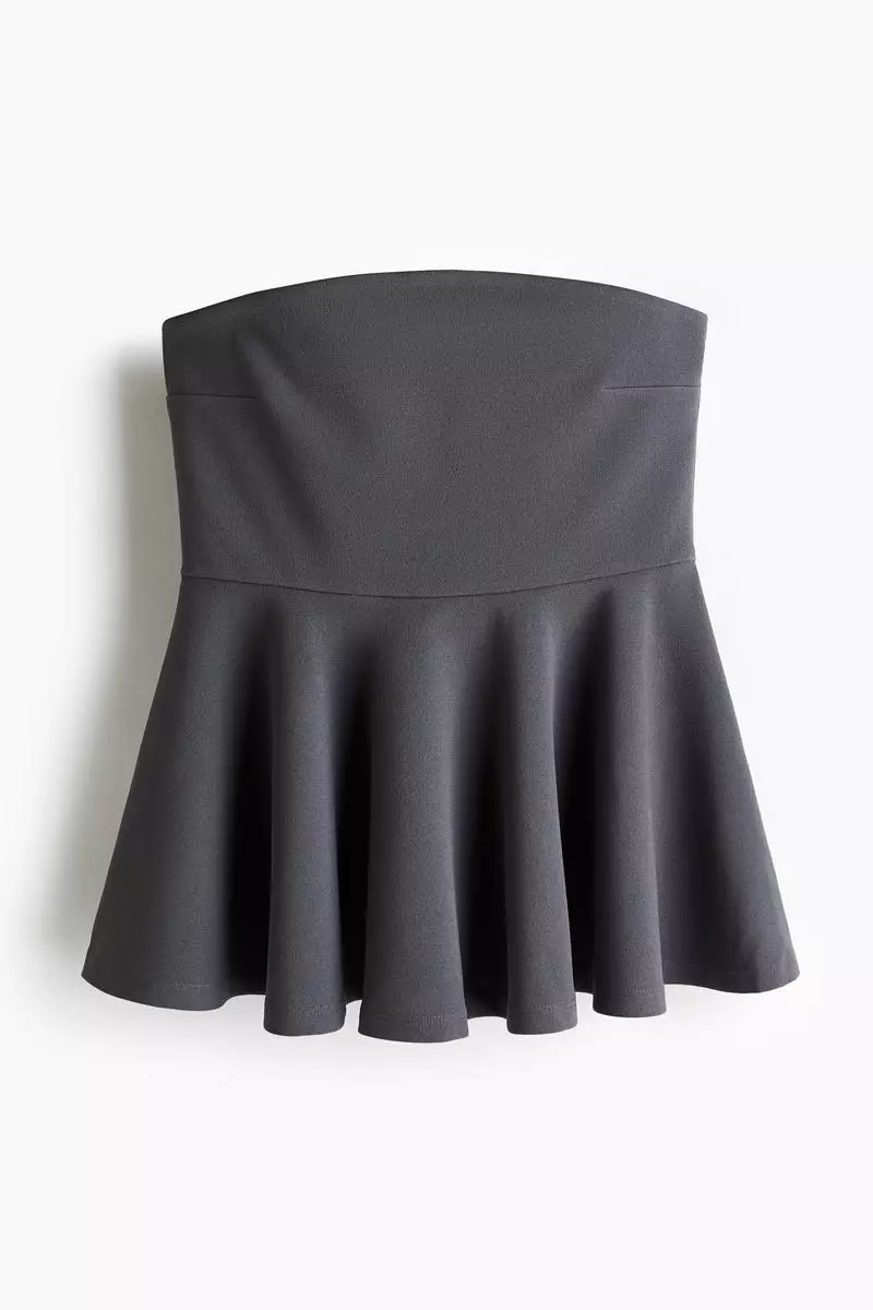 Bandeau peplum top