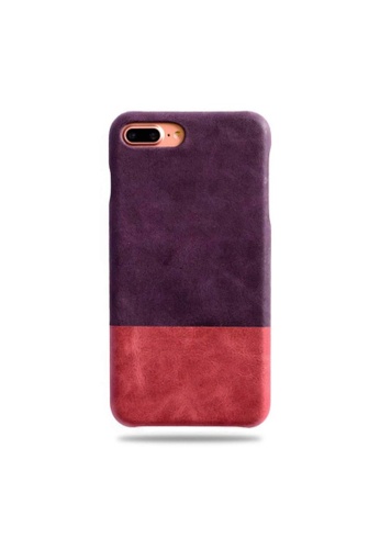 wine purple rosewood pink iphone 8 plus iphone 7 plus leather case