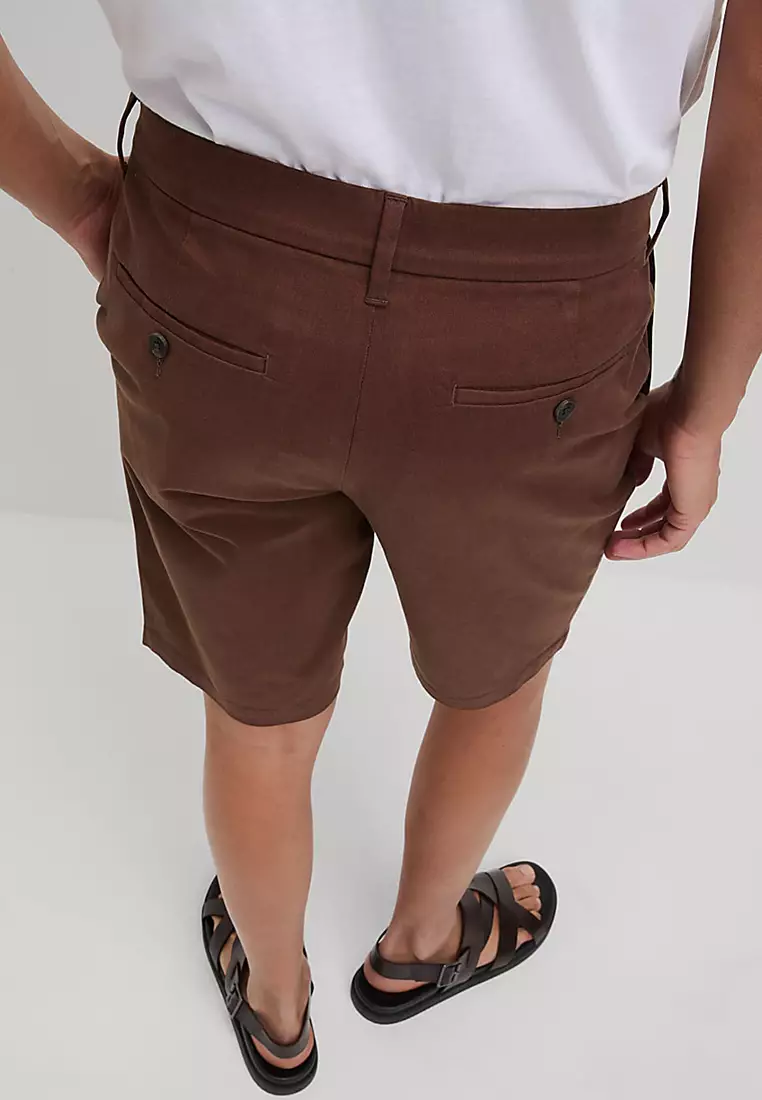 Regular Fit Stretch Chino Shorts