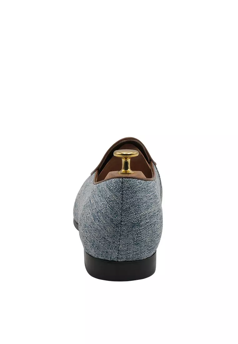 Rafael Blue Tassel Belgian Loafer