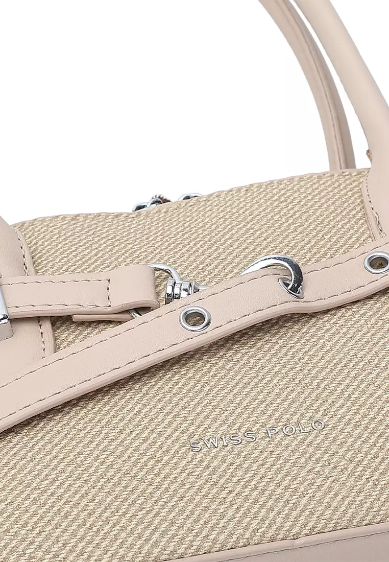 Women's Top Handle Bag / Sling Bag / Crossbody Bag - Khaki