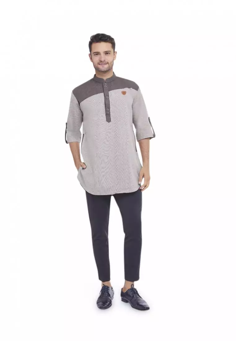 Zayidan Baju Koko Gamis Muslim Pria Mirza - Thistle