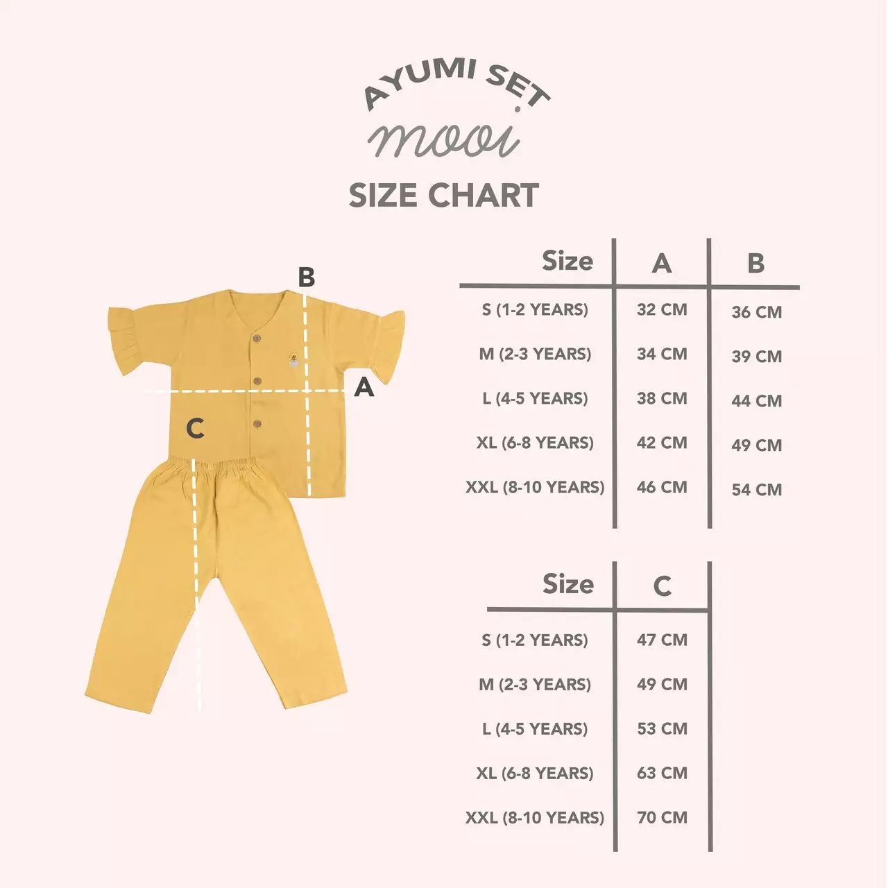 Mooi Piyama Anak Baju Tidur Anak Ayumi Set - Tosca