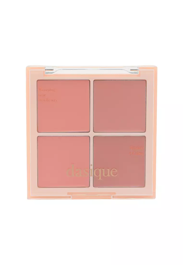 DASIQUE 果汁水潤四色胭脂盤 (#18 Milky Apricot 杏橘桃粉)8克) 8g