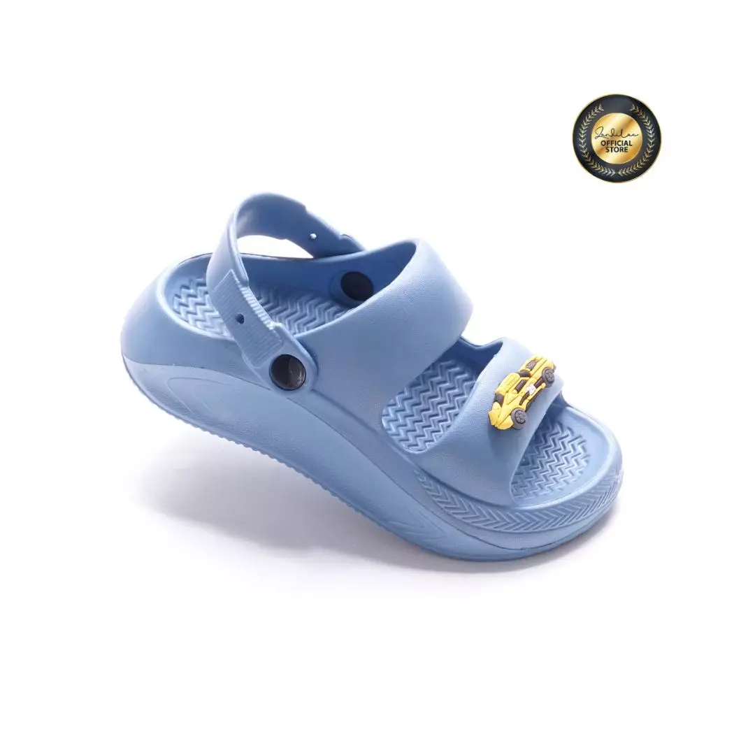 HOTWHEELS - SANDAL LAKI ANAK CH730169LK BAKPAO FULL KARET - BIRU SHADOW