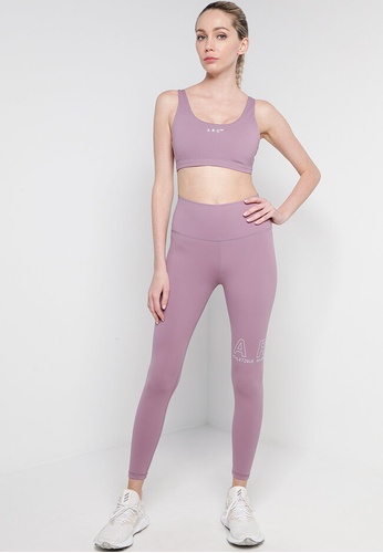 Athletique Recreation Club purple Active Core Tights With Logo Tape A194FAAA8709C3GS_1