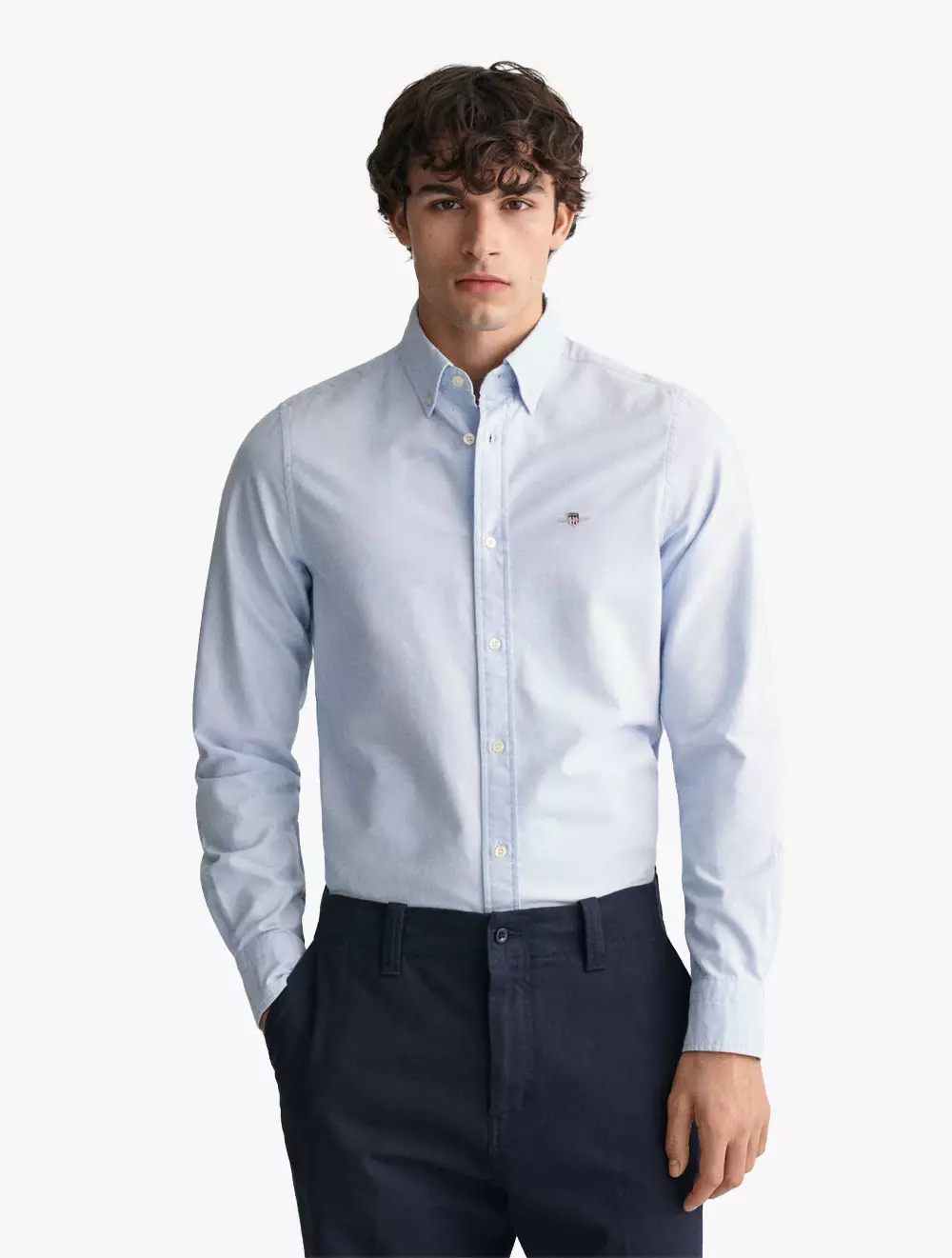 Jual Gant GANT Pakaian Pria Slim Oxford Stretch Shirt Light