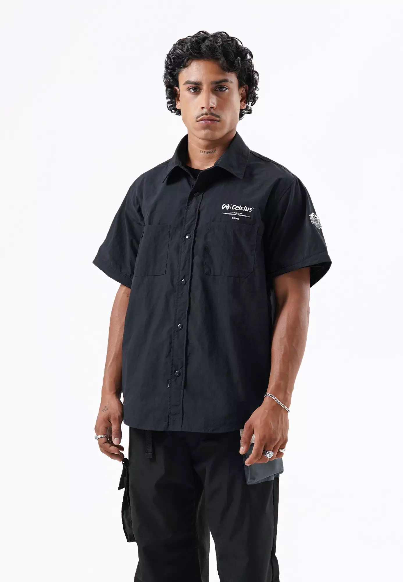 CELCIUS Casual Off Grid Convertible Kemeja Vest L03000550C Hitam