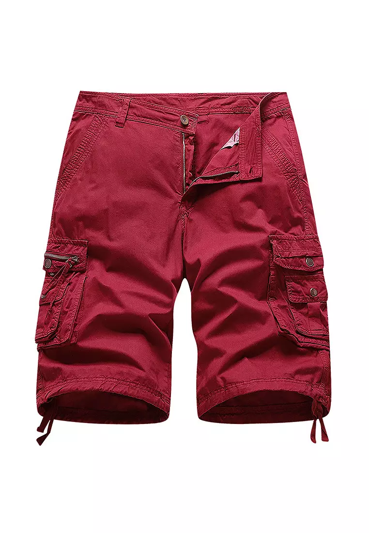 Red 2025 combat shorts