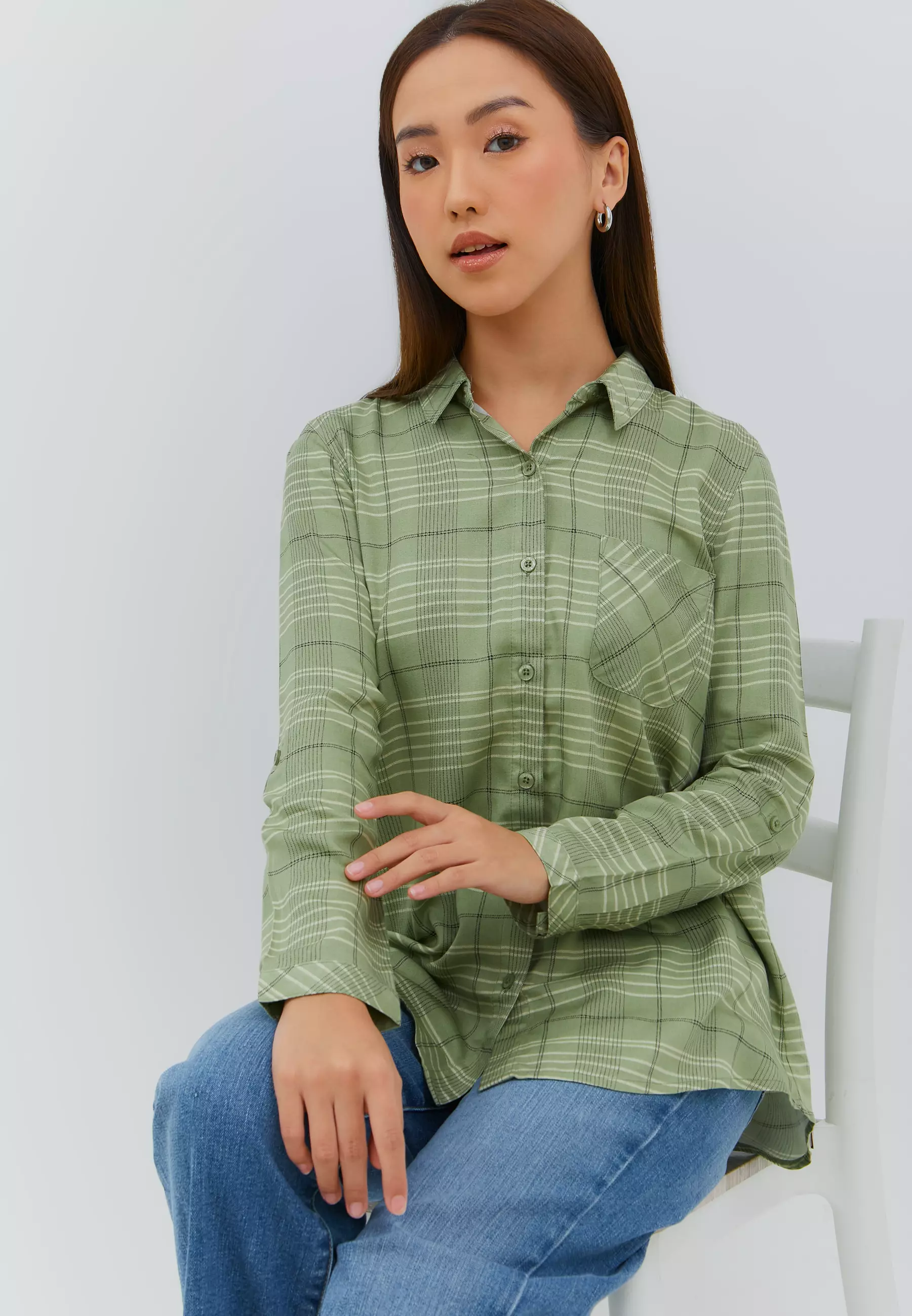 Slavia Green Stripe Shirt (G.11640)