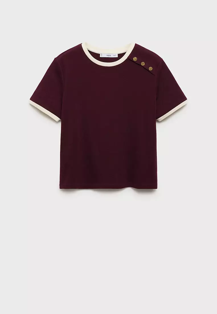 Buttoned Cotton T-Shirt