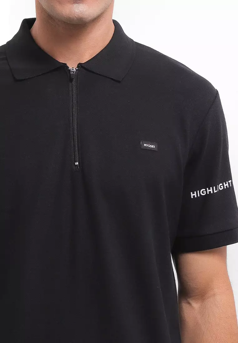 Ryusei Polo Shirt Kagayaki Black